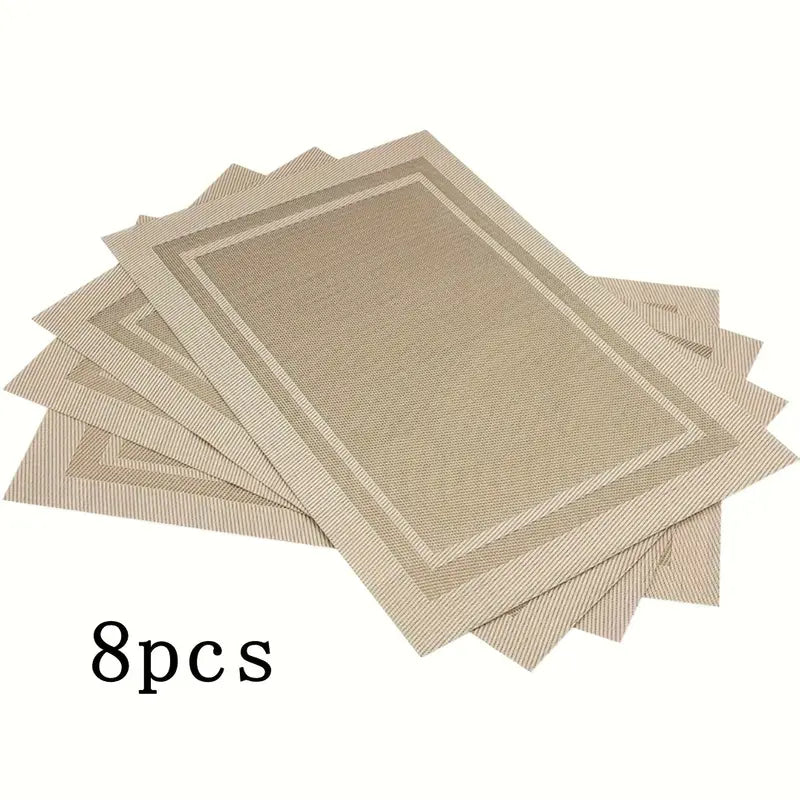 Set de Manteles Individuales Lavables Antideslizantes y Antimanchas | Elegancia y Protección para tu Mesa