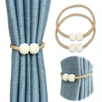 Conjunto de 2 Sujetadores Magnéticos para Cortinas – Elegancia y Funcionalidad sin Taladros