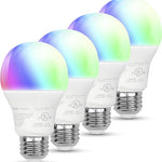 Bombilla LED Inteligente Amazon Basics A19 – Cambio de Color (Wi-Fi, 800 lúmenes, compatible con Alexa)