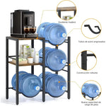 Soporte para Garrafón de Agua con Estante Organizador de 5 Galones
