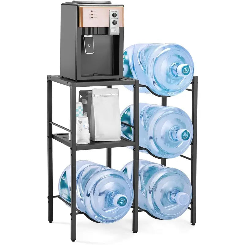 Soporte para Garrafón de Agua con Estante Organizador de 5 Galones