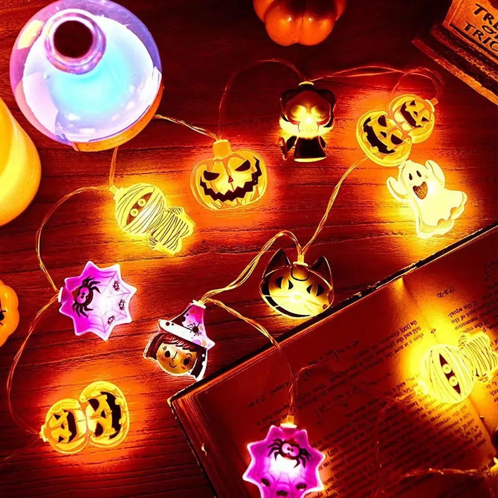 Luces de cadena LED para decoración de Halloween