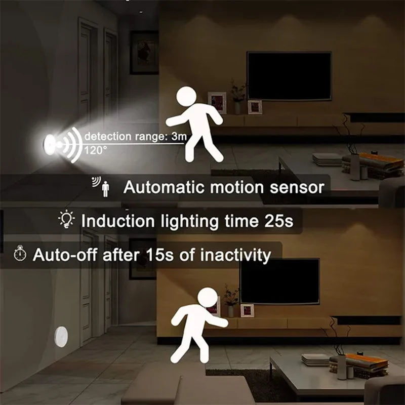 Luz Nocturna LED con Sensor de movimiento