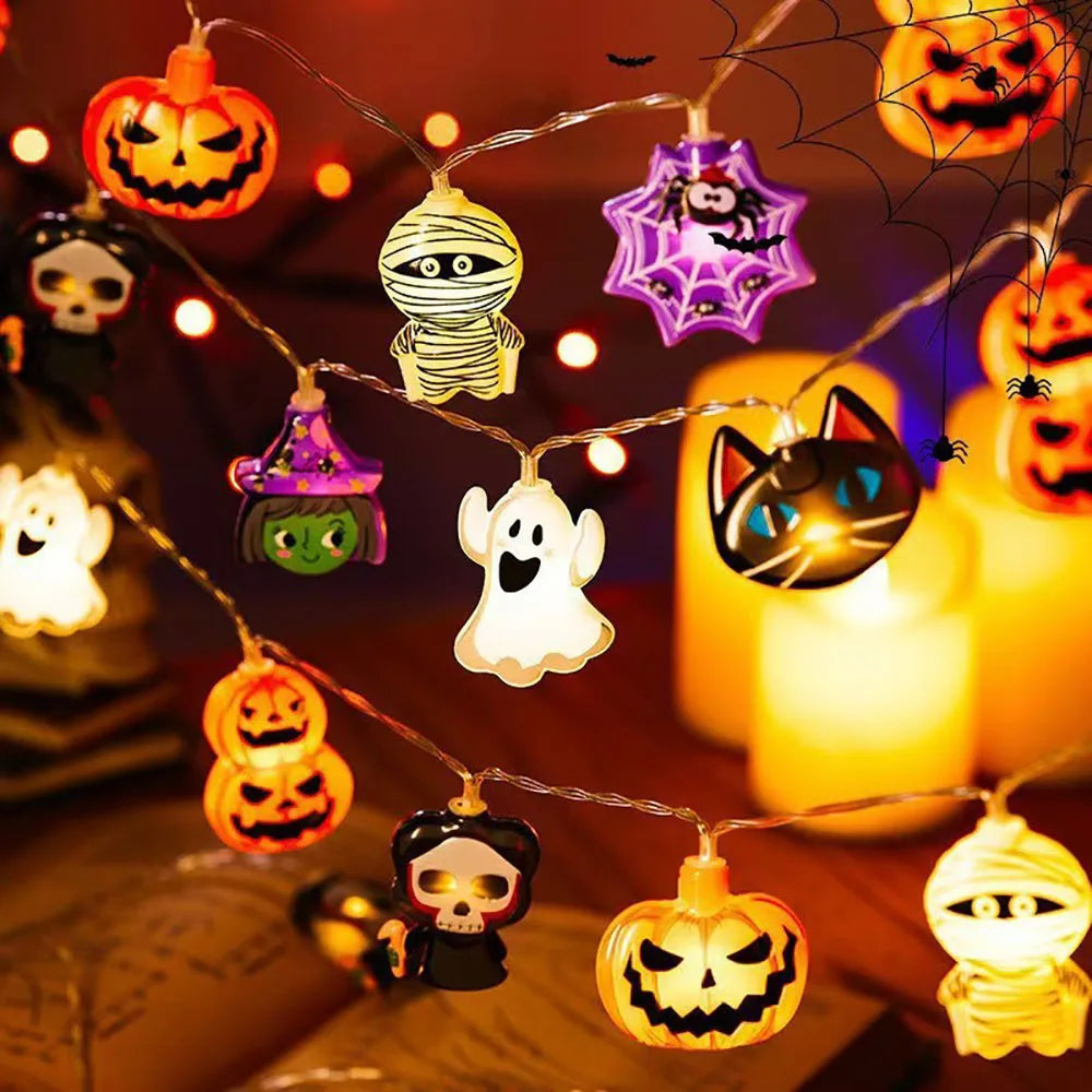 Luces de cadena LED para decoración de Halloween
