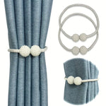 Conjunto de 2 Sujetadores Magnéticos para Cortinas – Elegancia y Funcionalidad sin Taladros