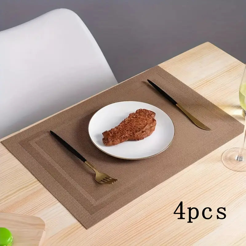 Set de Manteles Individuales Lavables Antideslizantes y Antimanchas | Elegancia y Protección para tu Mesa