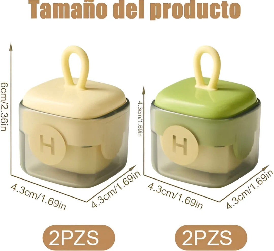 Mini Rodillo Quitapelusas Portátil Reutilizable – 4 Piezas Lavables | Ideal para Pelo de Mascotas y Ropa