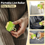 Mini Rodillo Quitapelusas Portátil Reutilizable – 4 Piezas Lavables | Ideal para Pelo de Mascotas y Ropa